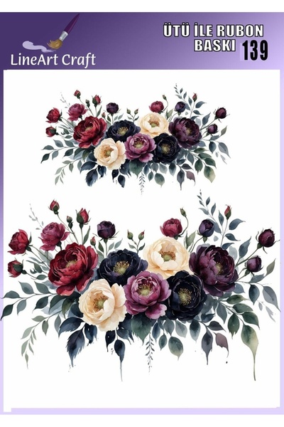 LİNEART Ütü ile Rub On Transfer Kağıdı - No: 139 30x30 cm