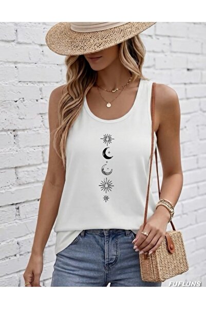 FUFLUNS ΓΥΝΑΙΚΕΙΟ ΑΘΛΕΤΙΚΟ ΕΝΔΥΜΑ ΜΕ ΣΤΡΟΓΓΥΛΟ ΛΑΙΜΟ ΚΑΙ ΣΧΕΔΙΟ ΦΕΓΓΑΡΙΟΥ