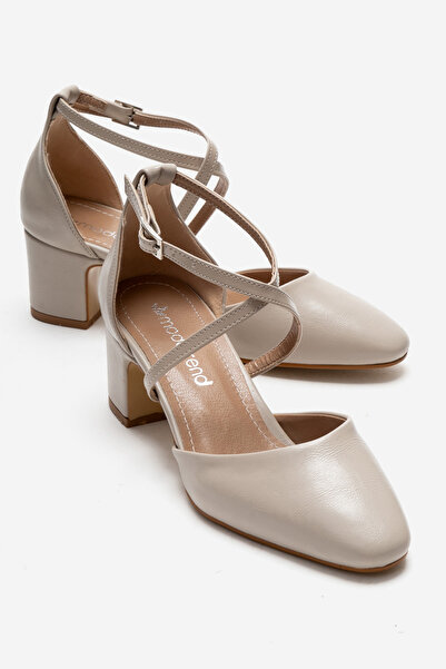 CCWAY AYAKKABI Γυναικεία ψηλοτάκουνα παπούτσια TEN KIRIŞIK