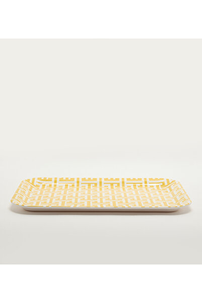 Sur La Table melamine 39x29.5cm White/Gold Trays
