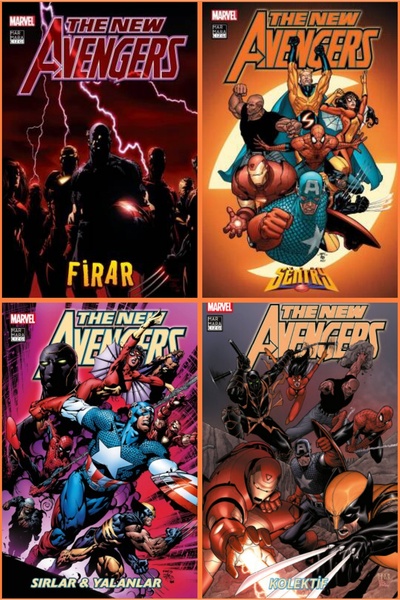 Marmara Çizgi Yayınları New Avengers 1 - Firar 2 - Sentry 3 - Sırlar ve Yalan...