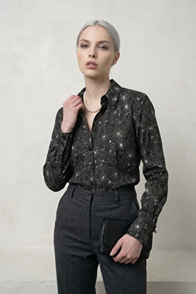 Hiccup Πουκάμισο με αφηρημένο σχέδιο και κουμπιά MY FASHION