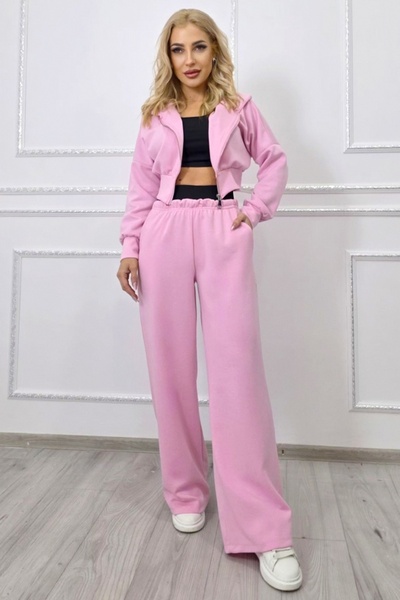 FashionForYou Σετ ELINA τριών τεμαχίων με μπούστο, φούτερ με κουκούλα και φαρ...