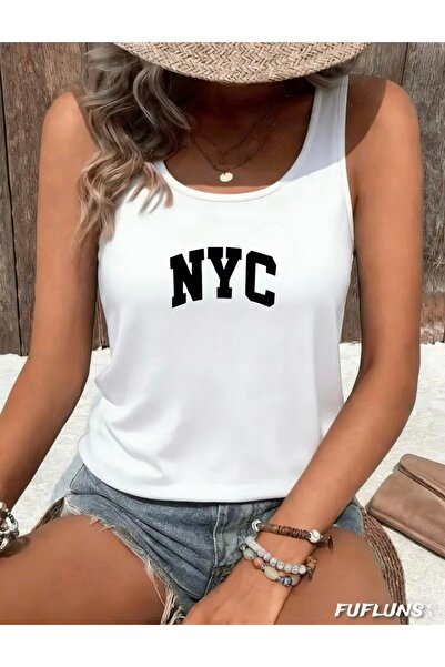 FUFLUNS Nyc Printed Women's Round Neck T-Shirt