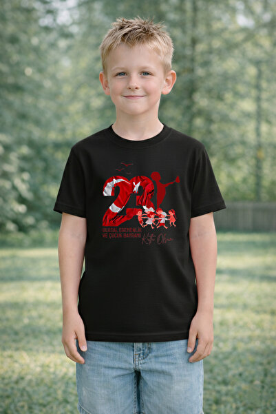 LORVEX Παιδικό μπλουζάκι 23 Απριλίου Μπλουζάκι για την Ημέρα της Κυριαρχίας κ...