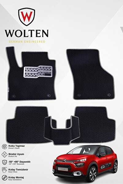 w wolten german engineered C3-CİTROEN-(2017-2024) İÇİN EVA İÇ PASPAS TAKIMI (...
