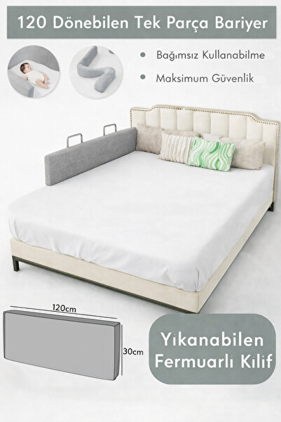 New Generation Bed Barrier 120cm Grey