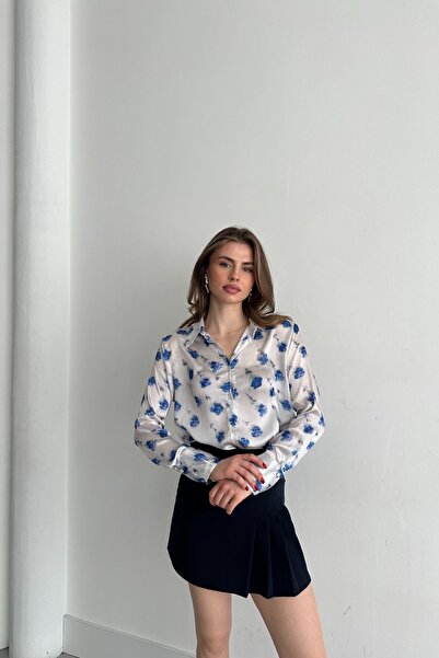 Hiccup My Fashion Floral Patterned Buttoned Shirt