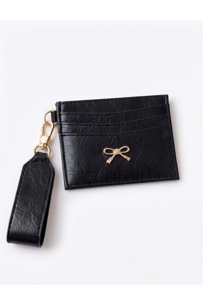 Lilivo Bags Women's Shiny Card Holder with Bowknot Buckle and Compartments - ...
