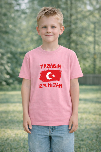 LORVEX Παιδικό μπλουζάκι 23 Απριλίου Μπλουζάκι για την Ημέρα της Κυριαρχίας κ...