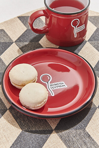 Paşabahçe Hisli Şeyler Balloon Plate Red - 1 Piece