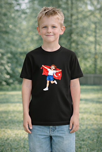 LORVEX Παιδικό μπλουζάκι 23 Απριλίου Μπλουζάκι για την Ημέρα της Κυριαρχίας κ...