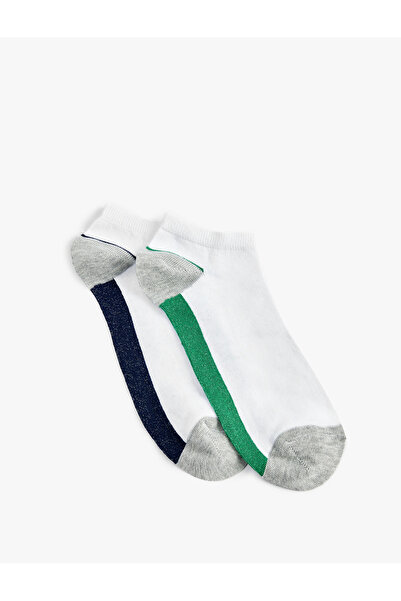 Koton Σετ 2 έγχρωμων βαμβακερών καλτσών μποτάκια