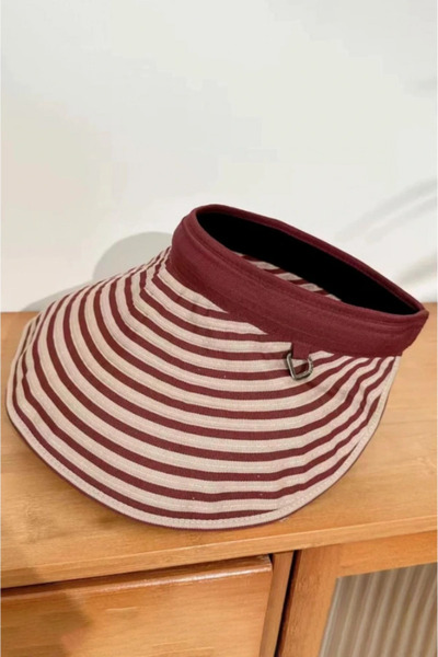 shop قبعة شمسية فاخرة قابلة للطي بألوان مختلطة - قناع صيفي مزخرف مع حماية من ...