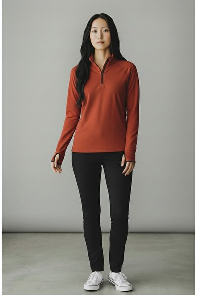 LİNALP Women's Stand Collar Half Zipper Blouse |   Comfortable, Flexible, and...