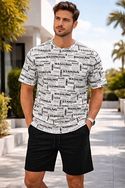 orwen life est. 2022 Ανδρικό καλοκαιρινό OVERSIZED μπλουζάκι και σορτς σετ με...