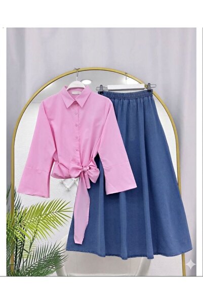 VOLT CLOTHİNG ΣΕΤ ΠΟΥΚΑΜΙΣΟΥ ΜΕ ΔΕΣΜΕΥΣΕΙΣ ΚΑΙ ΤΖΙΝ ΦΟΥΣΤΑ