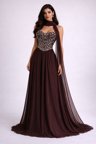 Diva style فستان سهره شيفون