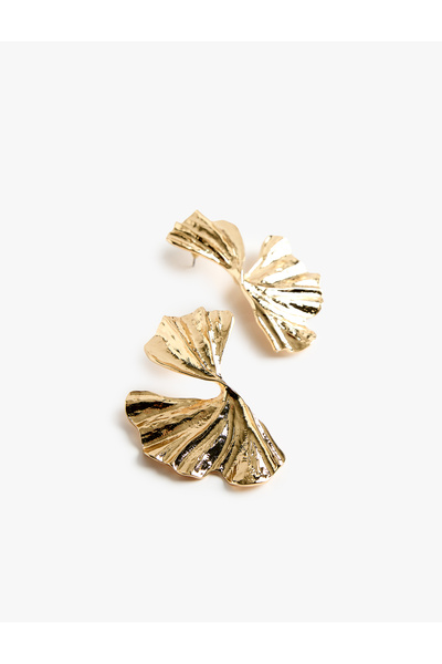 Koton Large Size Leaf Earrings