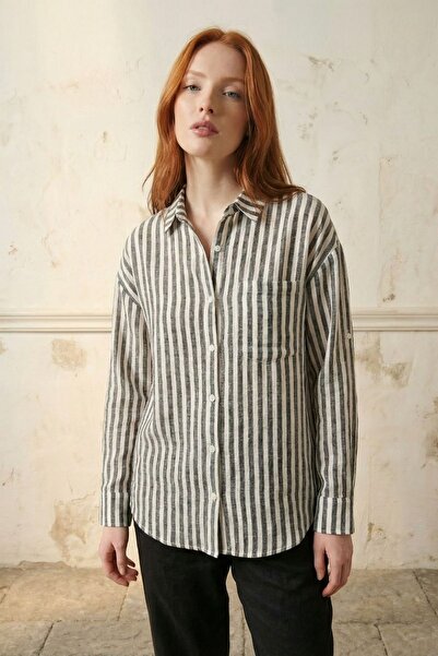 Hiccup MY FASHION Ριγέ πουκάμισο με κουμπιά