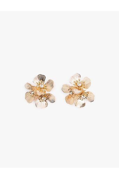 Koton Stone Detailed Floral Earrings