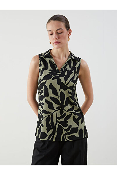 LC Waikiki I Shirt Roba Collar Embroidered Blouse from Freezen Store
