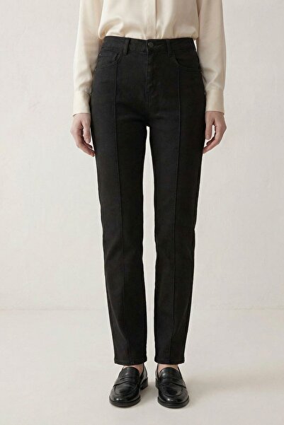 Hiccup My Fashion High Waist Straight Pocket Detailed Jeans