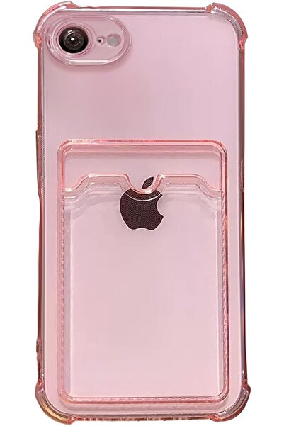 CAYK iPhone 16 E Uyumlu Kamera Korumalı Kartlıklı Köşeleri Airbag Tasarımlı D...