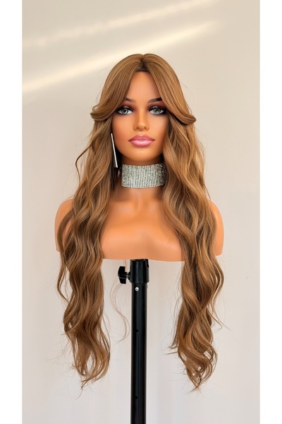 Açık Kumral Dalgalı Vip Saç