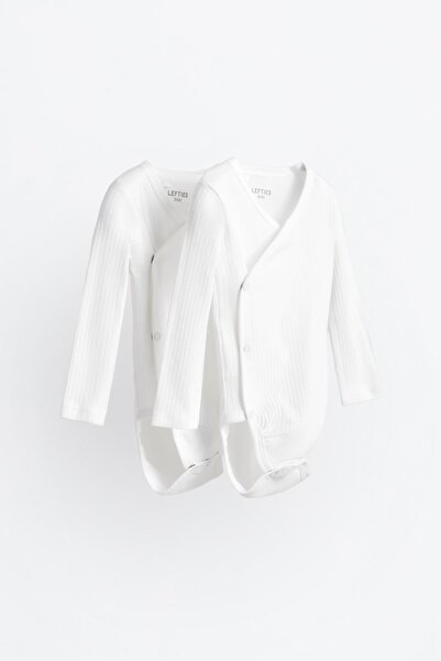 2-pack kimono bodysuit with cord