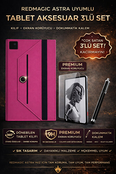 ebulduk حافظة Zte Redmagic Astra مقاس 9.06 بوصة مع قلم لمس واقٍ للشاشة من نوع...