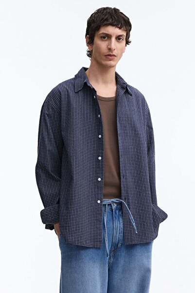 H&M قميص قطني بقصة مريحة