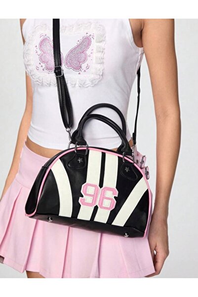 romwe Bowling Balun Fashion Leather Luxury Soft Leather Hand and Shoulder Bag