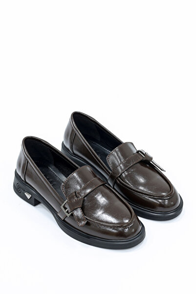 kajal ayakkabı İNT 4076 Κλασικό Loafer με Λεπτομέρεια Κορδέλας