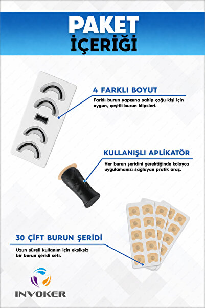 INVOKER Horlama Önleyici Manyetik Burun Bandı Seti Horlama Azaltıcı Mıknatıslı Burun Aparatı