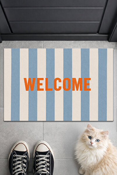 STARYUNA Χαλάκι πόρτας, Ριγέ χαλάκι καλωσορίσματος, Διακοσμητικό χαλάκι Kpyun...