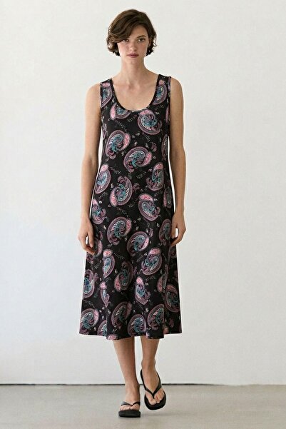 COTENCONCEPT Άνετο φόρεμα σε γραμμή Α με Ρευστή εφαρμογή χοντρά λουράκια