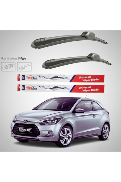 TEAMCAR Hyundai i20 Coupe (2015–2018) Επίπεδες Υαλοκαθαριστήρες |   Μπροστινό...