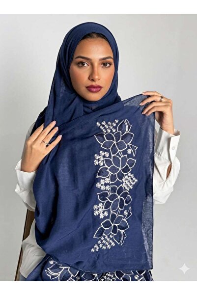 Veil Designer Two Layers with Embroidery on Both Sides Japanese Fabric 190*60