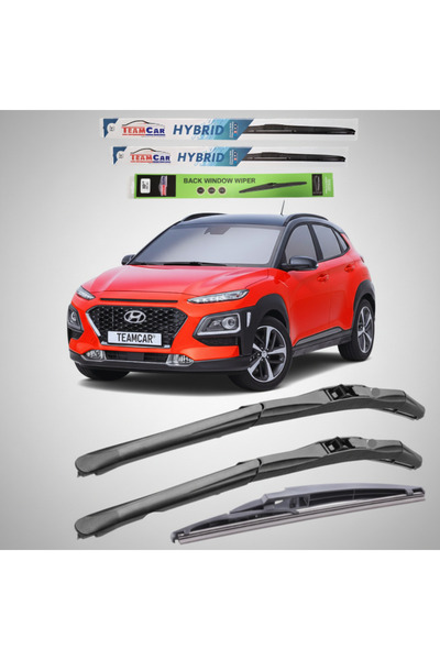 TEAMCAR Υβριδικοί υαλοκαθαριστήρες Hyundai Kona (2017–2020) |   Πλήρες Σετ – ...