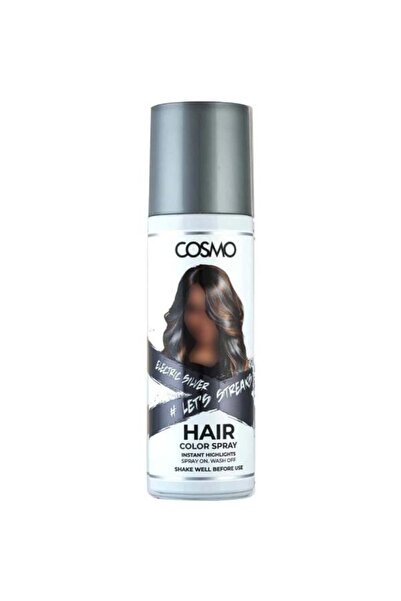 Cosmo كوزمو بخاخ صبغة الشعر المؤقتة فضي 100 مل