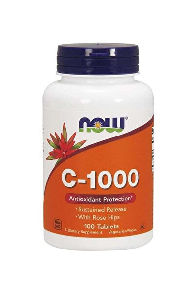 Now Foods Vitamin C-1000 Sustained Release With Rose Hip, 100 Tablets
