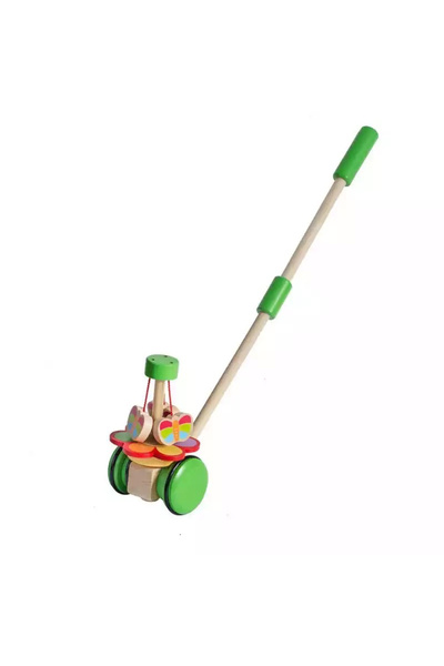 Krista Ξύλινο παιχνίδι ώθησης για μωρά, Χαρούμενες Πεταλούδες