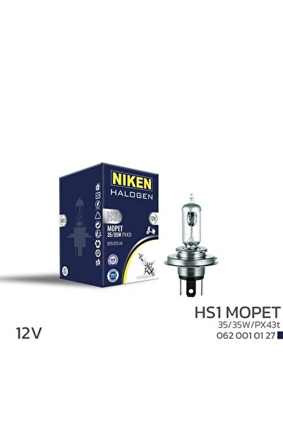 Niken Halojen Mopet Ampul 12V HS1 35W/35W PX43t
