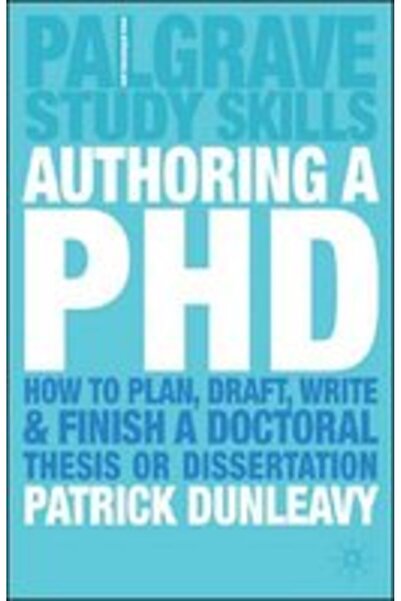 Palgrave Macmillan Scrierea unui PH.D. Thesis