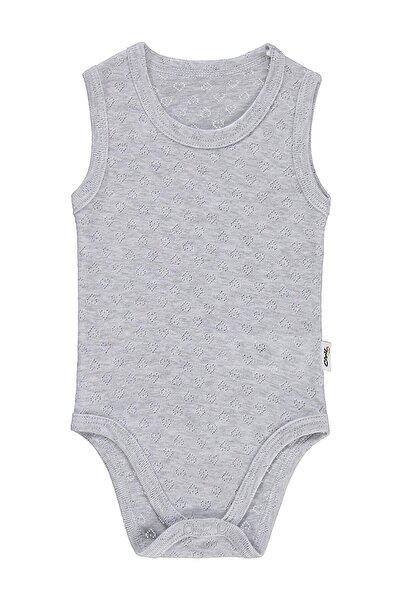 Civil Baby Jacquard 3-36 luni cu închidere cu capse - Gri