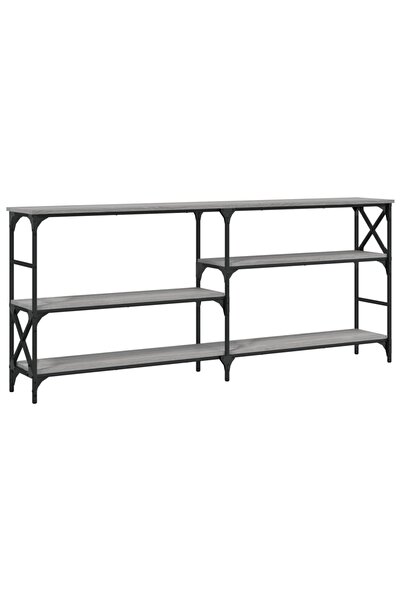 vidaxl Măsuță consolă, gri sonoma, 180x29x76,5 cm, lemn prelucrat