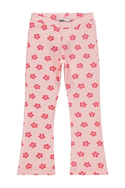 Civil Girls Λουλουδάτο κολάν για 6-9 ετών - Ροζ