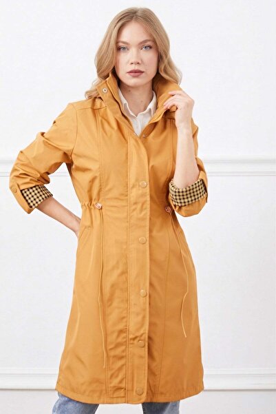 Fulla Moda Καμπαρντίνα - Πορτοκαλί - Διπλόμπρατσο