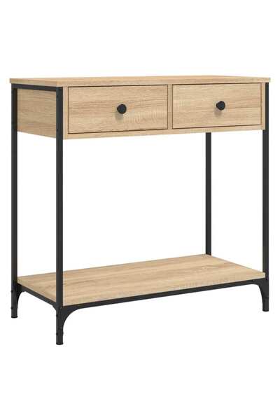 vidaxl Masă consolă, stejar sonoma, 75x34,5x75 cm, lemn prelucrat
